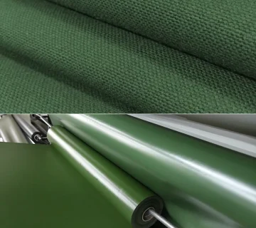 PVC fabrics and regular canvas